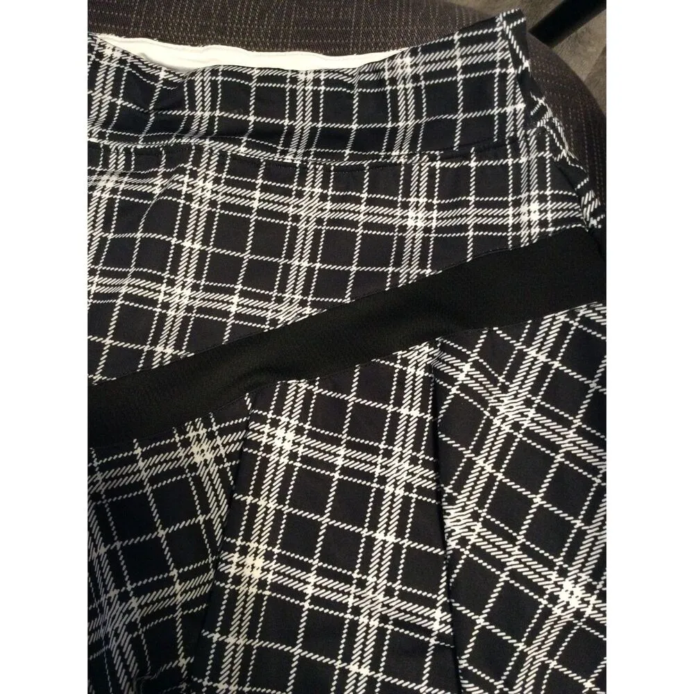 Black White Check Skort Pickle ball Tennis Golf Size Small S - Image 3