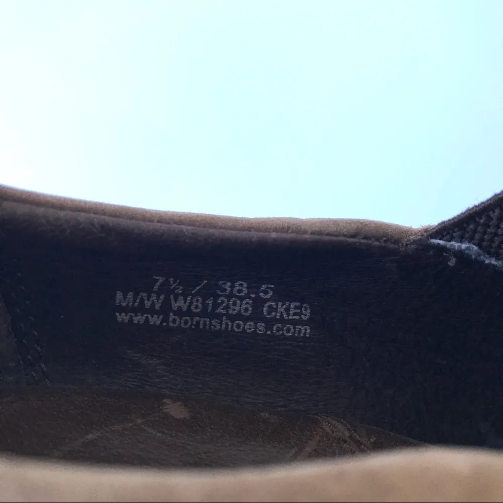 Born Heeled Leather Booties Size 7.5 - Image 7