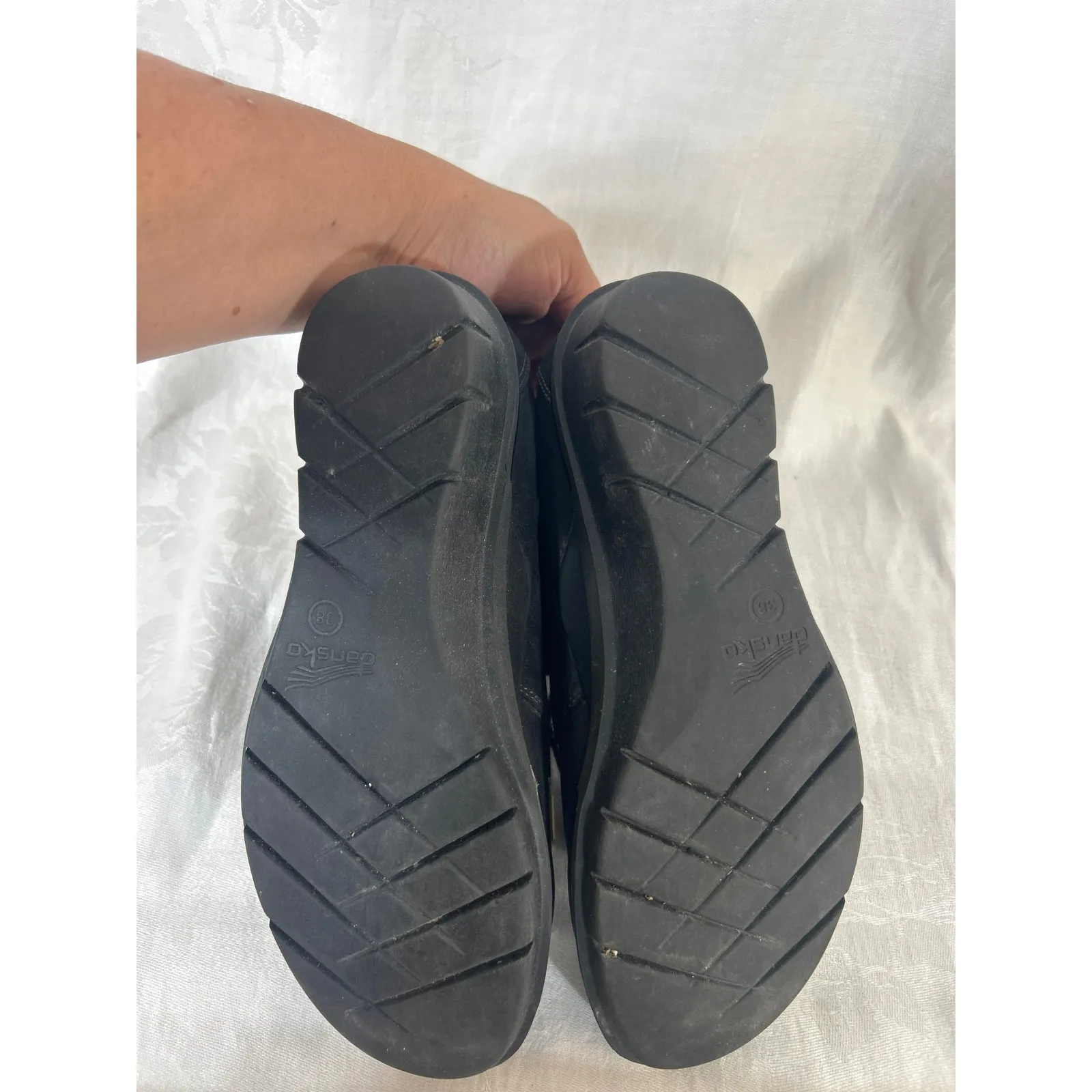 Dansko Joy Shoes Leather Ankle Boots 38 US 8 Black - Image 6