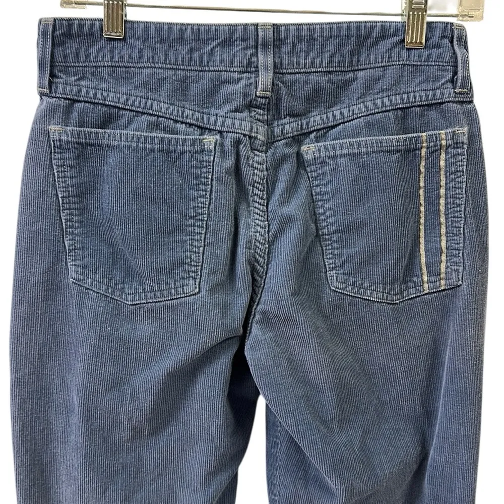 Venus Bullhead Girl Trap Cotton Blue Corduroy Bootcut High Waist Pants Juniors 7 - Image 5