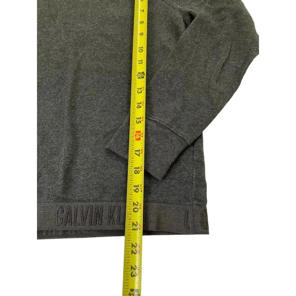 Calvin Klein Women Size Small Gray Sweatshirt Sleepwear (32-398) - Image 5