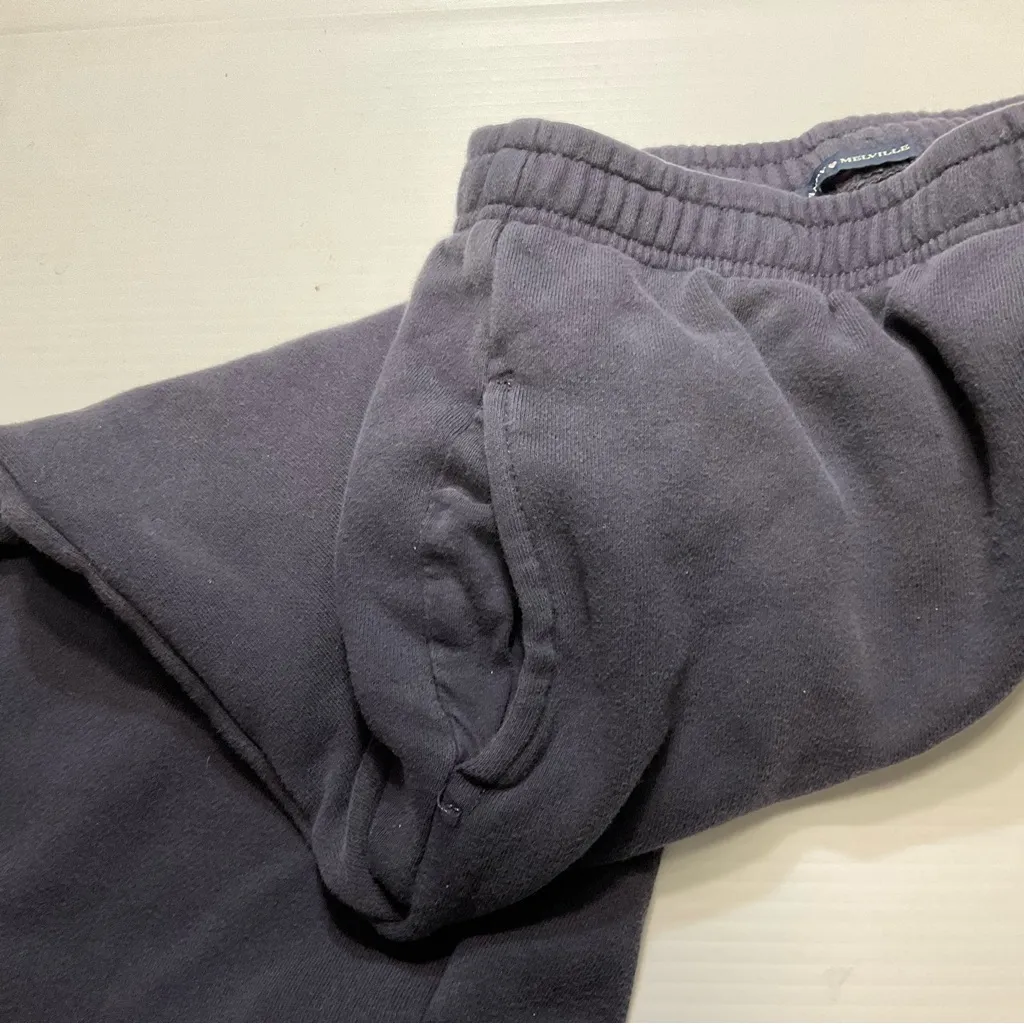 Brandy Melville Wide Leg Pull On Sweatpants in Navy Blue - Women’s One Size - Image 6