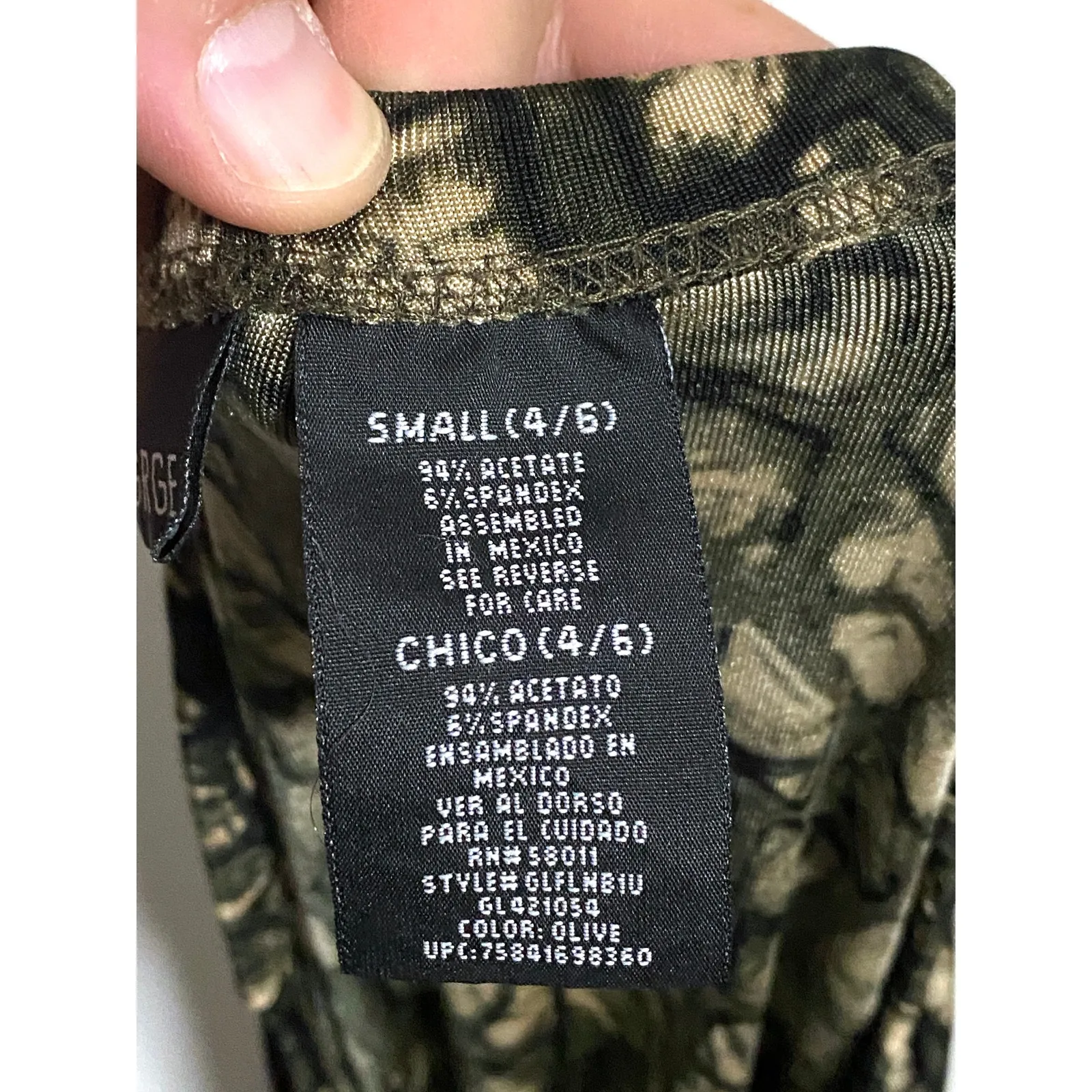 George Green Abstract Midi Skirt S Modest Flowy Stretch Artsy Career Office Boho - Image 6