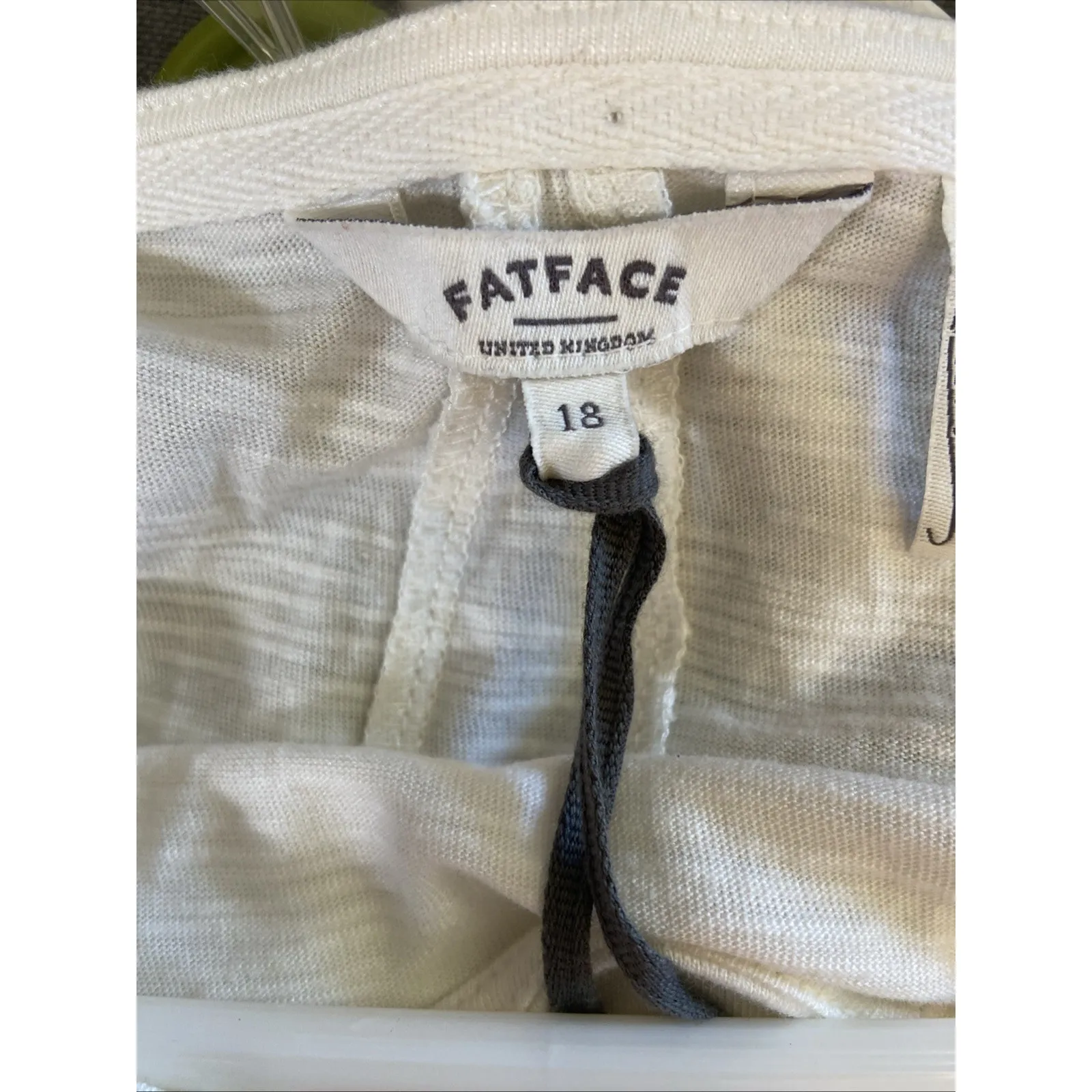 Fatface Natural Ivory Surrey Woven Mix Tunic Top Shirt Women UK 18 US 14 NEW NWT - Image 6