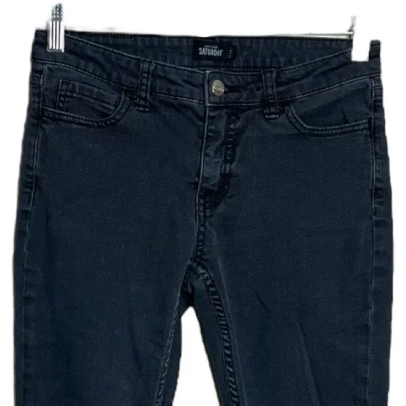 Kate Spade Saturday‎ Skinny Jeans Dark Gray Indigo Low Rise Denim Jeans Size 26 - Image 3