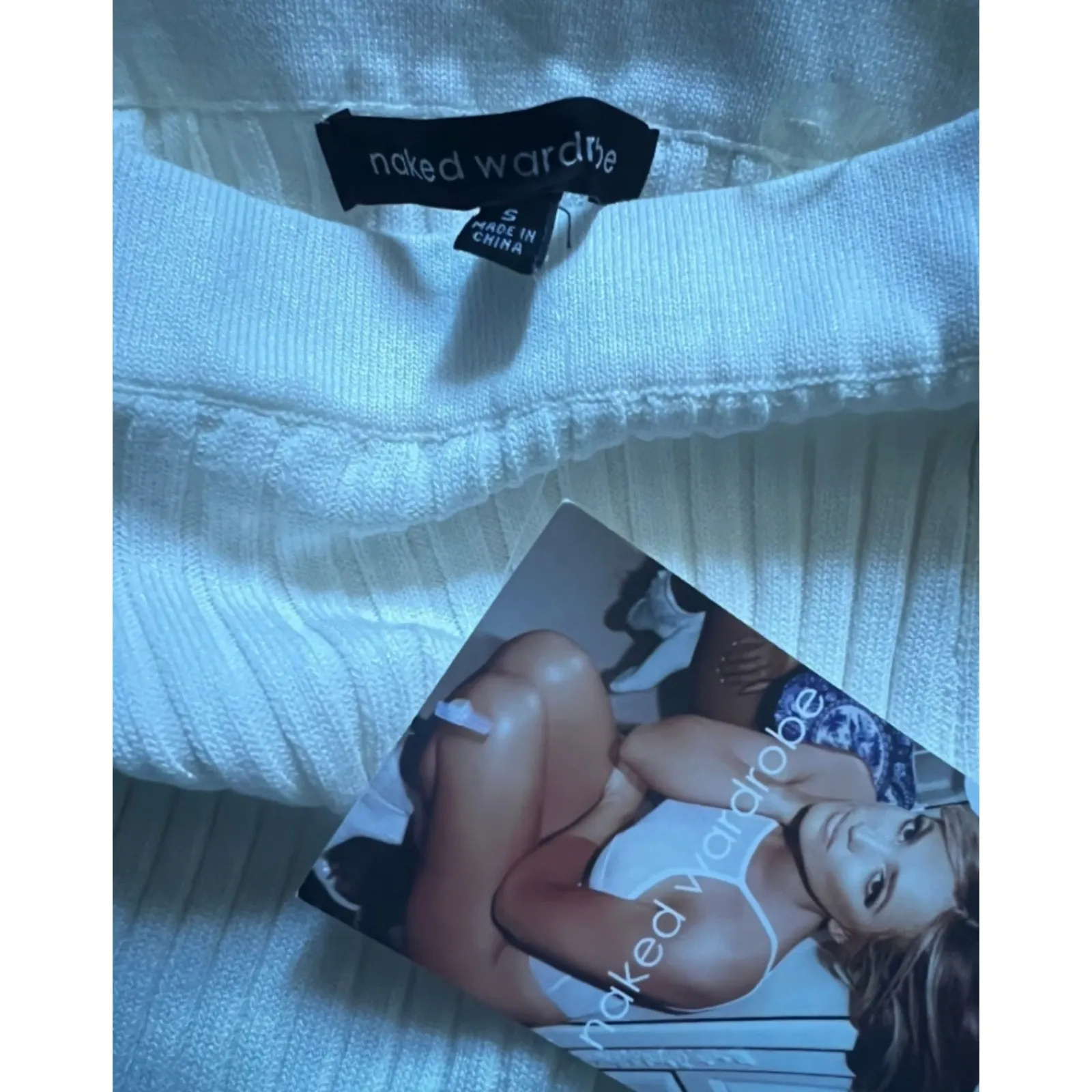 Naked Wardrobe Button Me Down Midi Skirt size small NWT - Image 4