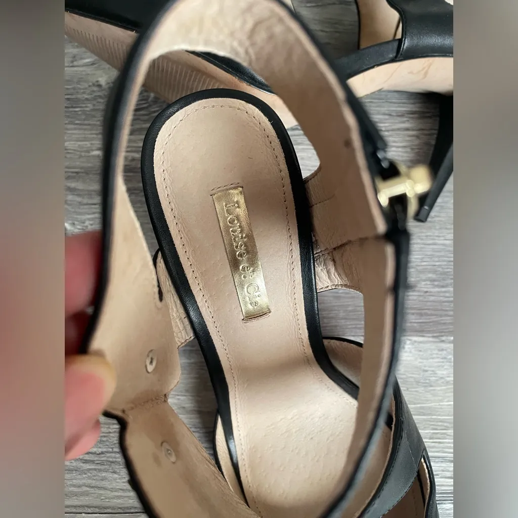 Louise et Cie Black Cutout Heels - Image 7