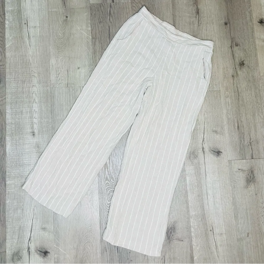 Joie soft lounge pants pin stipe beach / cruise summer breezy pants small - Image 2