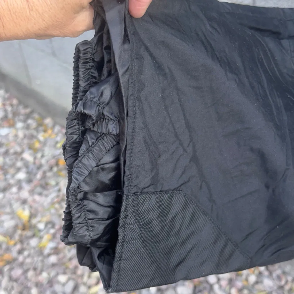 Vintage Rawik Black ski bib Snow bib snow Overalls Winter Wear size Large - Image 11