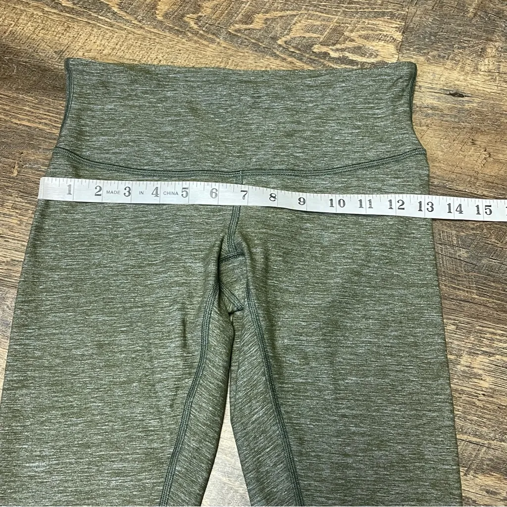 Lululemon Low Rise Leggings Pant Women’s Size 4 Heathered Green Soft - Image 3
