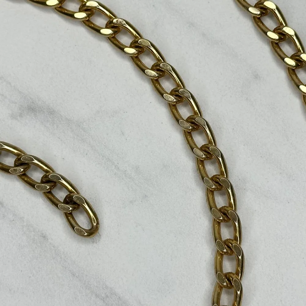 Gold Tone Chain Link Belt Y2K Festival Basic ✨ - Image 8