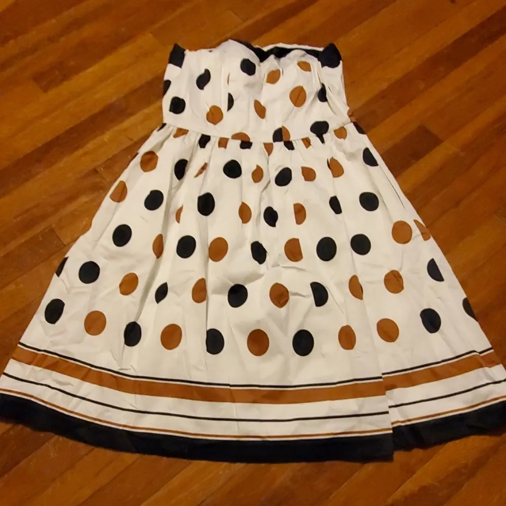 The Limited Womens Polka Dot Strapless Party Dress, Sz 6 - Image 3