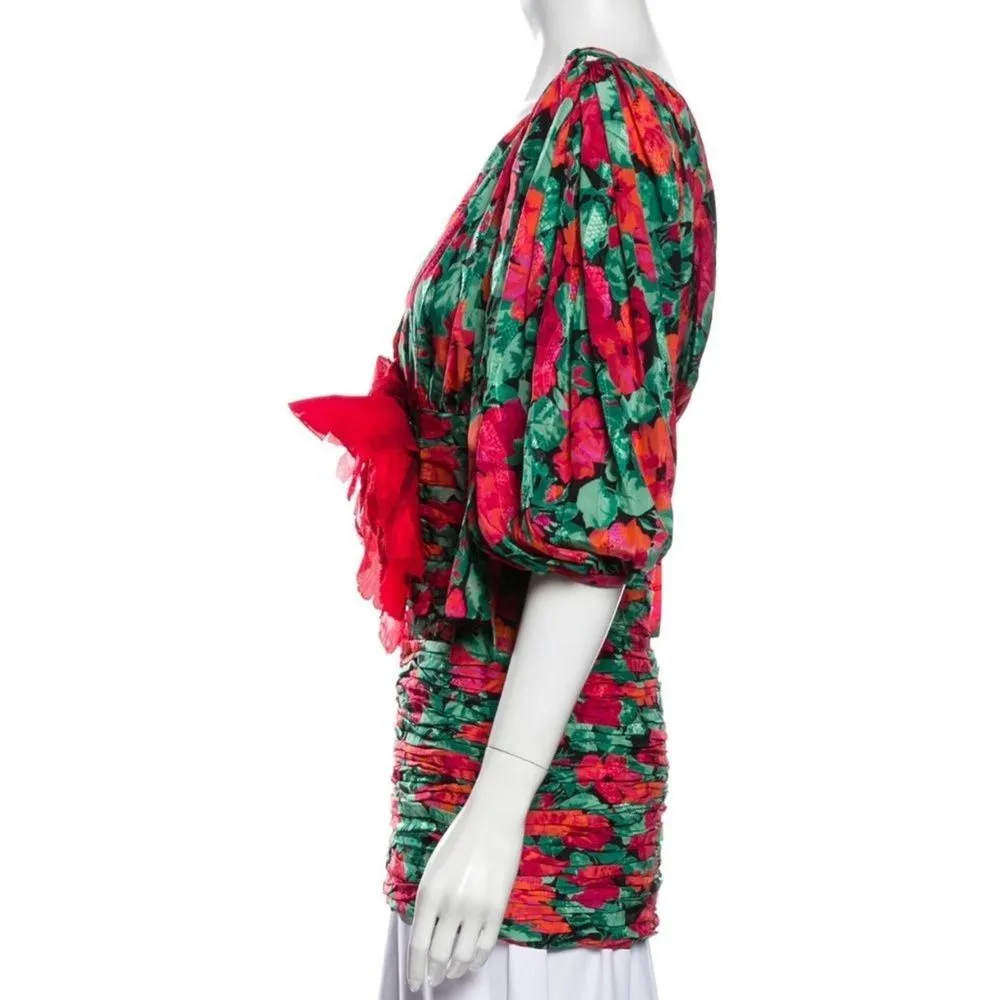 NWT Gucci red floral shirt dress - Image 9