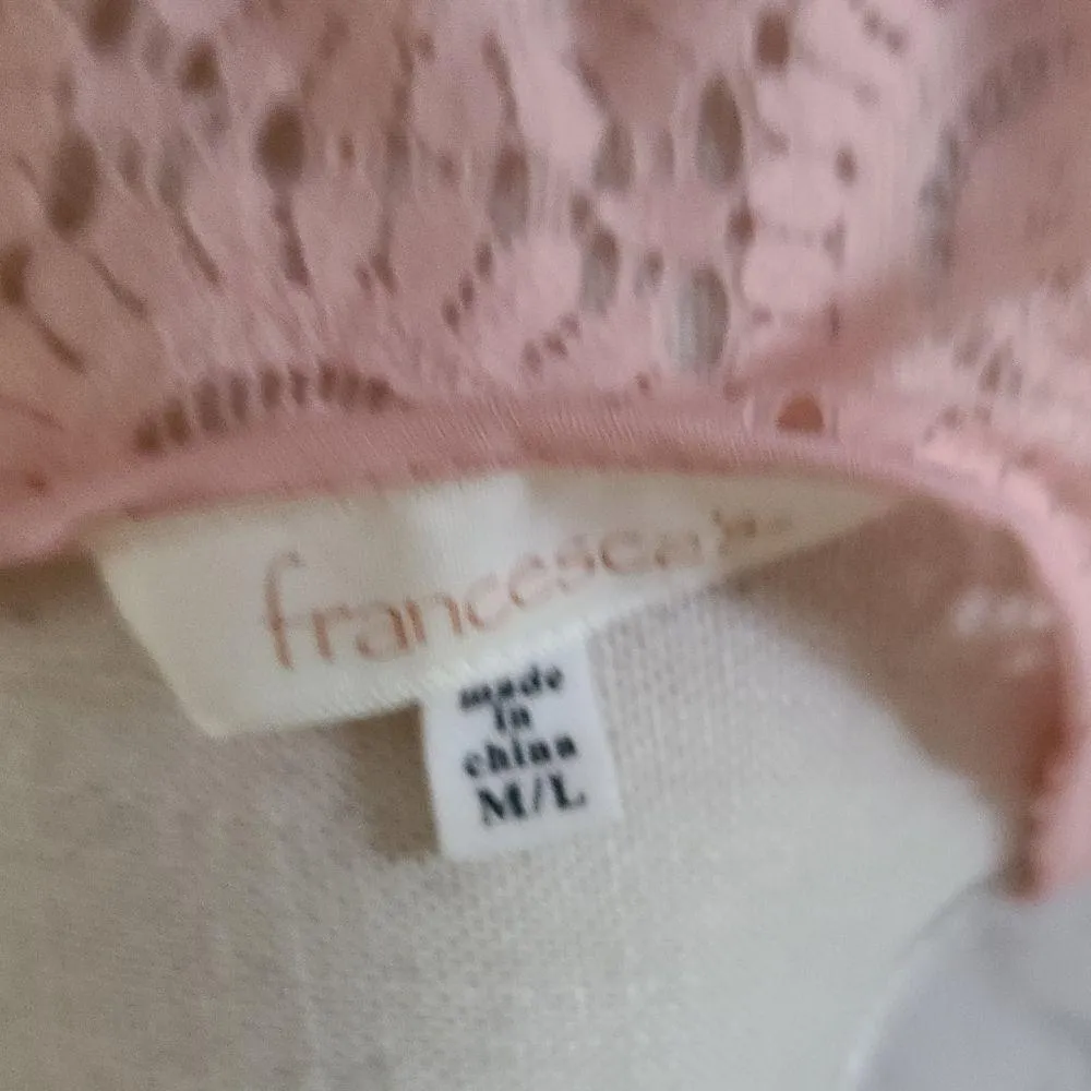 Francescas blush swim coverup size m/l - Image 6