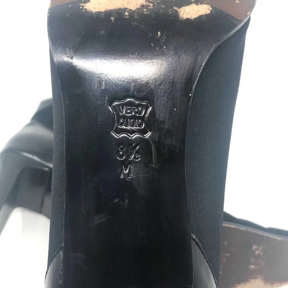 VANELI black fabric & leather booties Size 8.5 - Image 11