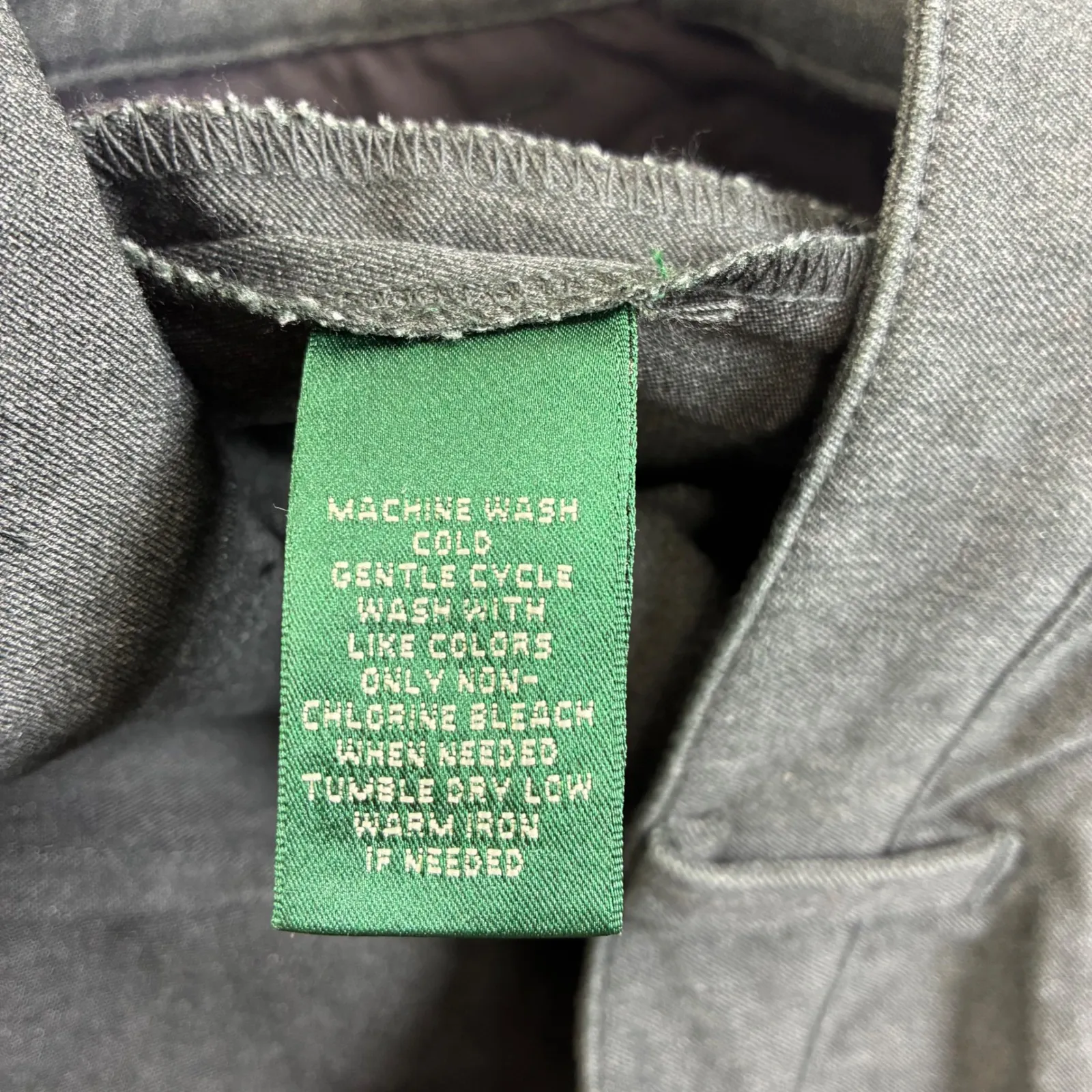 Lauren Ralph Lauren Women 6 Charcoal Gray Pencil Skirt Zipper Pockets Career - Image 8