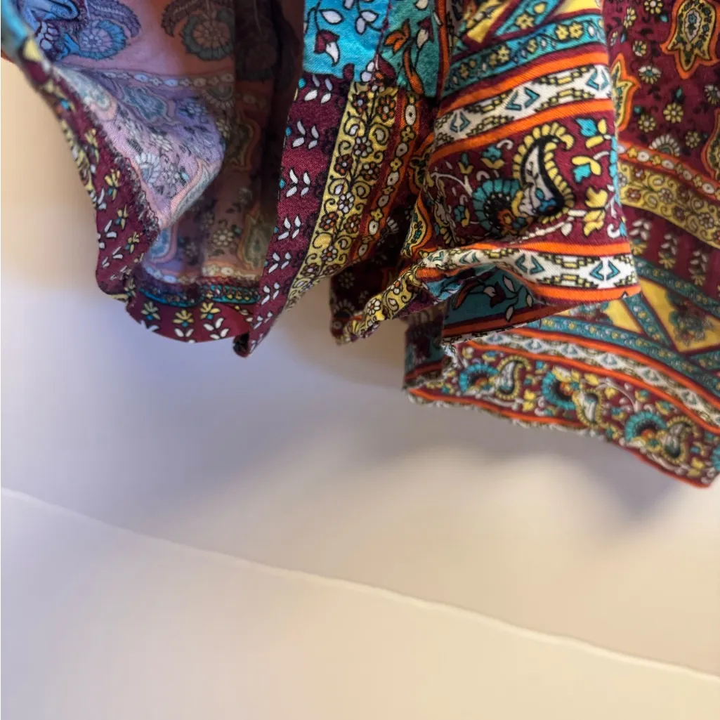 Bohemian Multicolor Sleeveless short‎ romper - Image 2