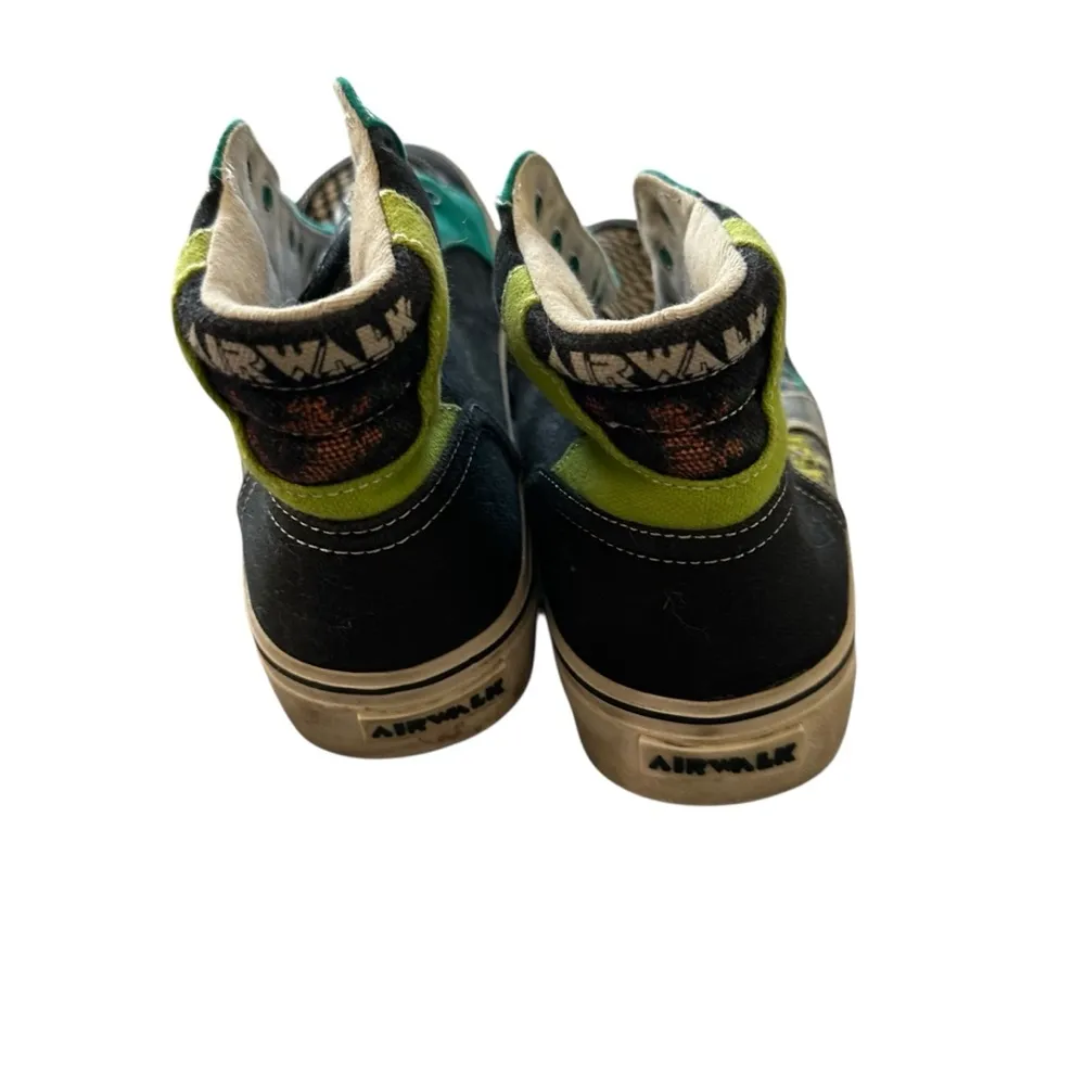 Airwalk High-Top Sneakers - Green and Black - Image 3