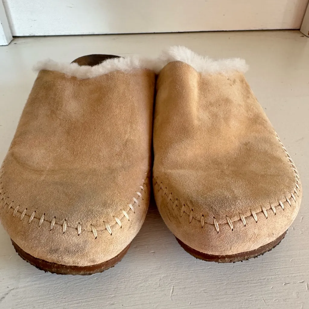 Jenni Kayne shearling lined Moc Clog size 37 (7) - Image 3