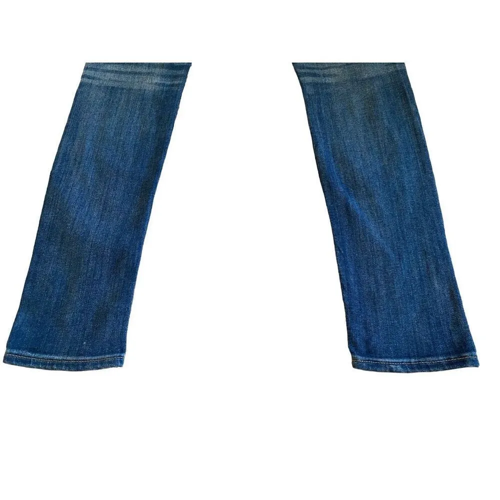 Express Legging Mid Rise Stretch Jeans 2R Straight Leg Everyday Casual Denim Sch - Image 3