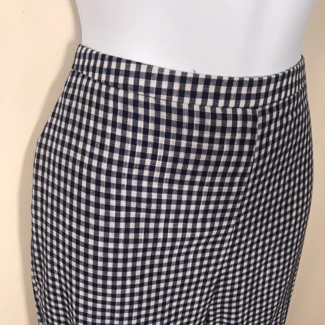 L'Academie Revolve  The Roxo Pant in Navy Check - Image 6