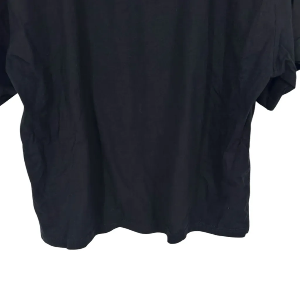 Naughty Monkey Black Western Theme T-Shirt size Large Short Sleeves Metallic - Image 6