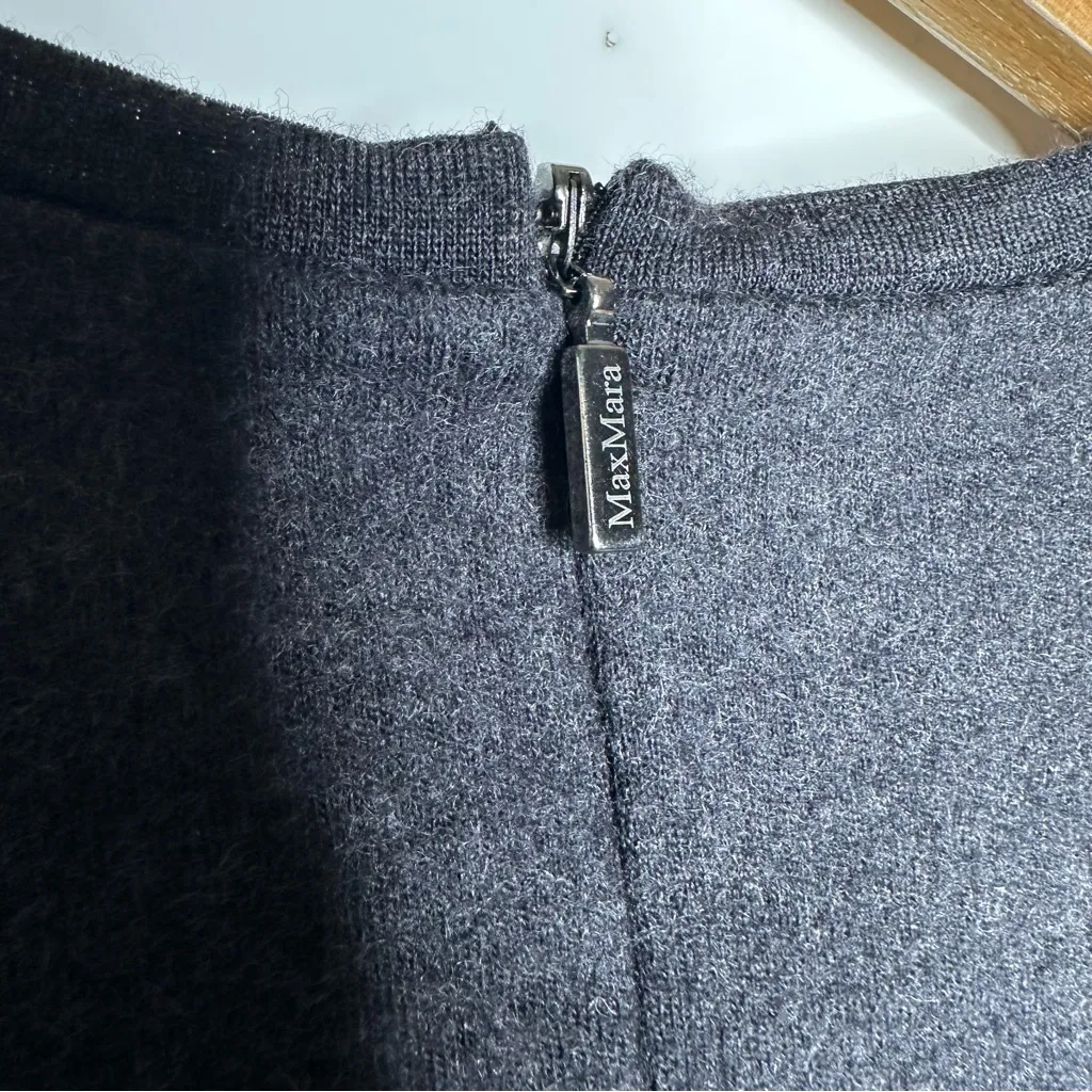 Max Mara Fagotto Colorblock Wool Sheath Dress Size US 10 - Image 5