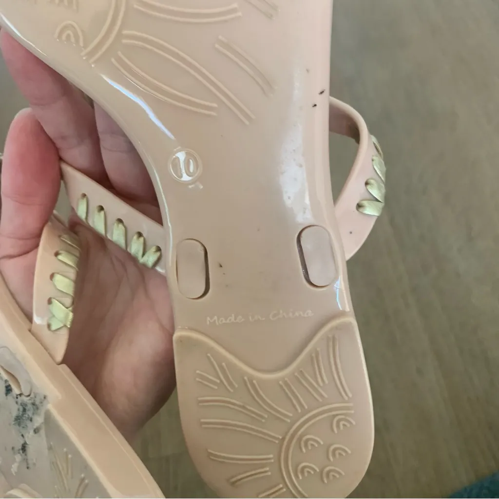 Jack Rogers Light Pink Jelly Sandals Size 10 - Image 6