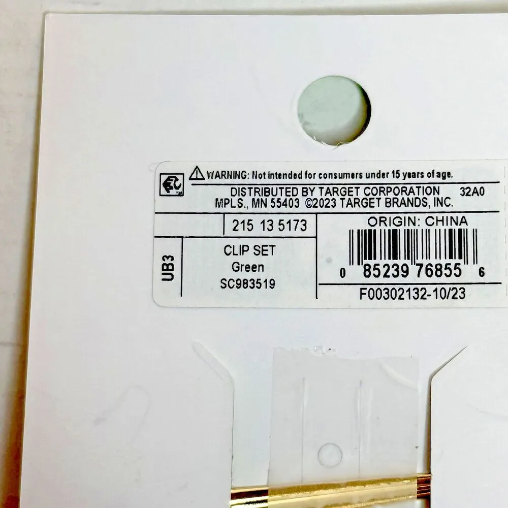 6 Glitter Green & Orange Clover Hair Clips And You Sham Rock Flag New! - Image 3