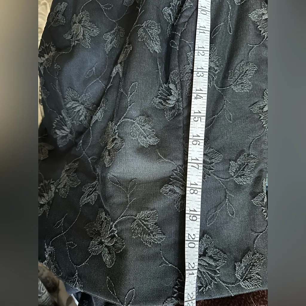 Escada Vintage Jacquard Sleeveless Top Black Size 10 - Image 9