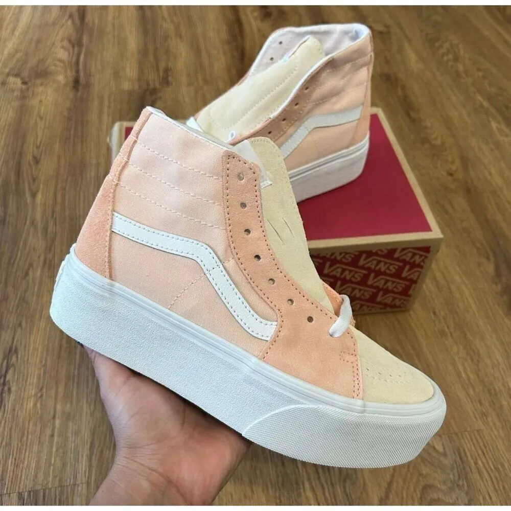 VANS sk8-hi top tapered suede platform lace up shoes sneakers women’s 8 new - Image 2