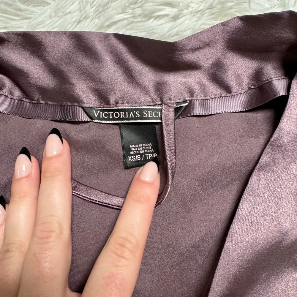 victoria secret silk robe purple - Image 7