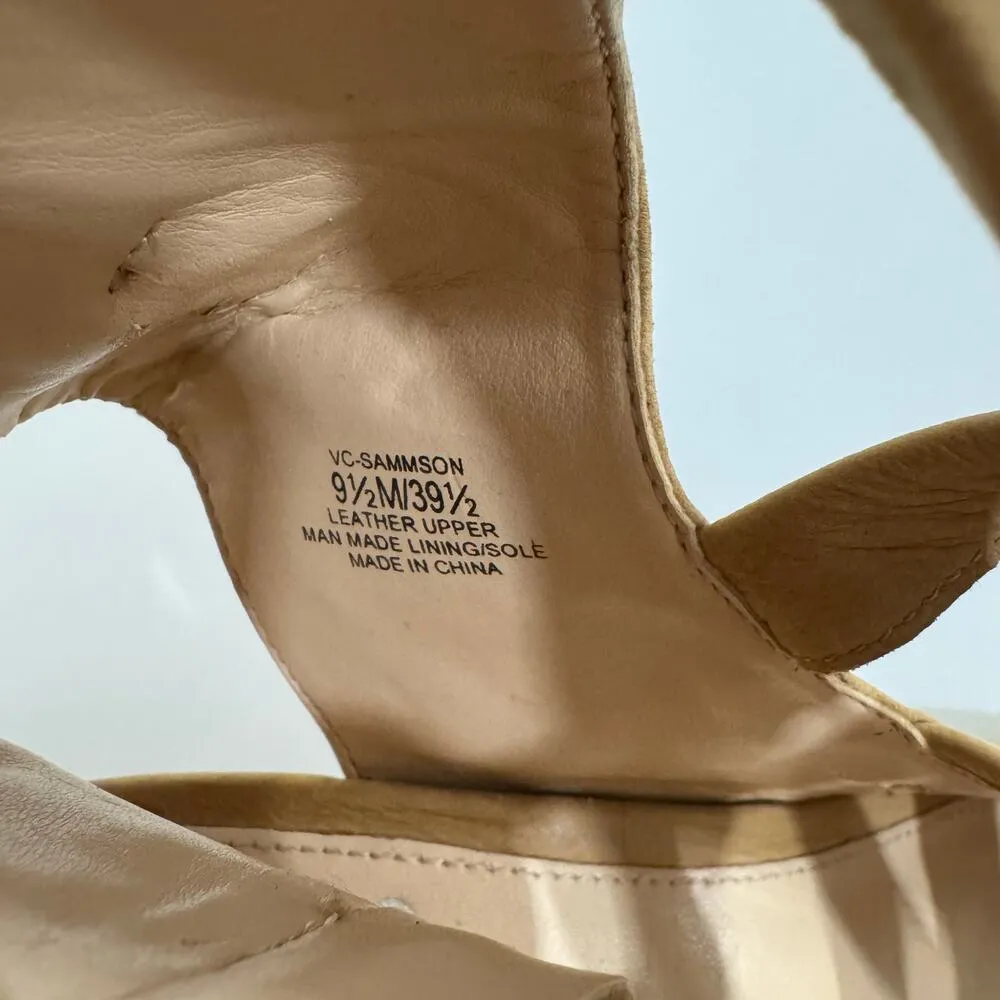 Vince Camuto Sammson Sandal Heels Tan Size 9.5 - Image 9