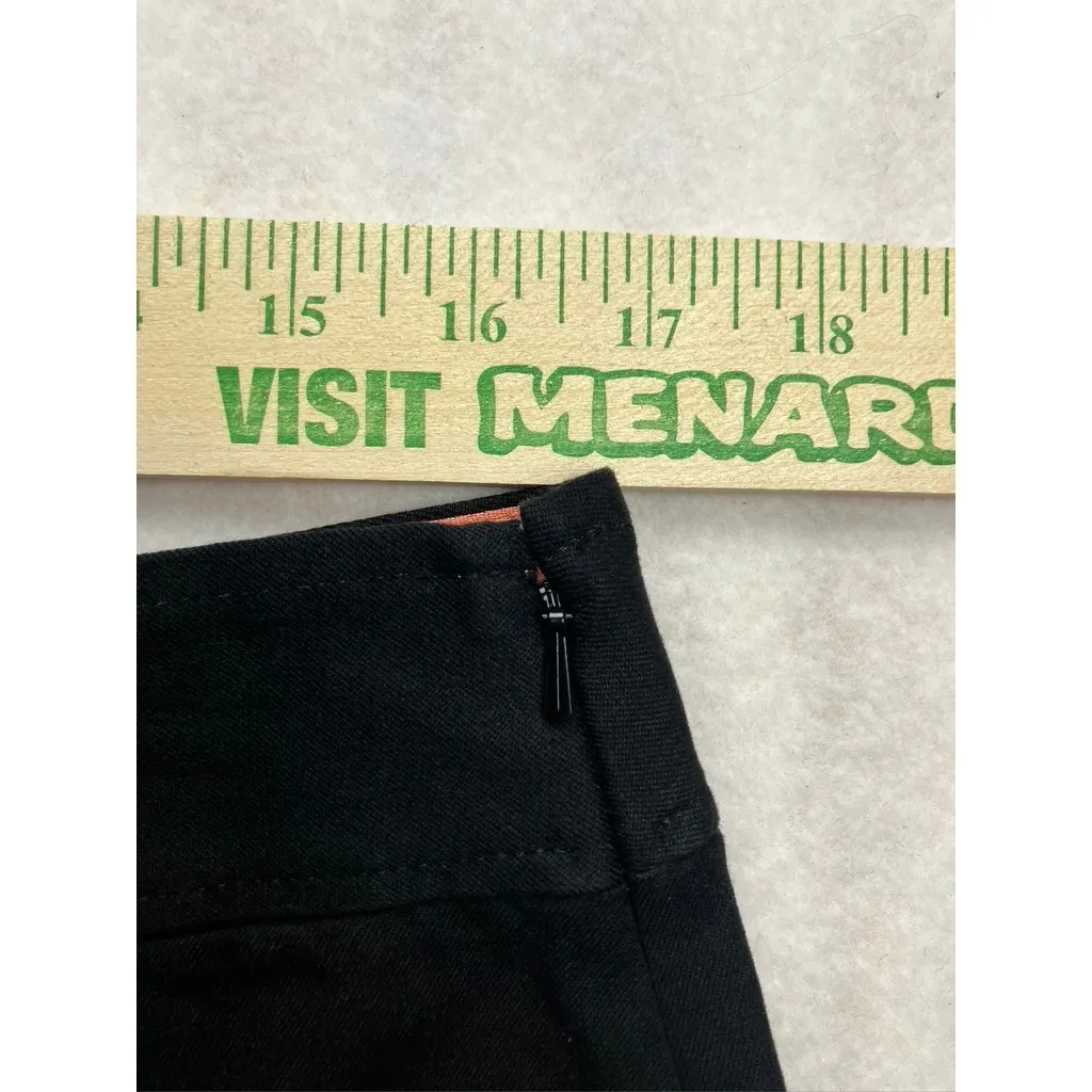 Banana Republic Sloan Pencil Skirt Black Womens Size 12 Button Detail New - Image 7