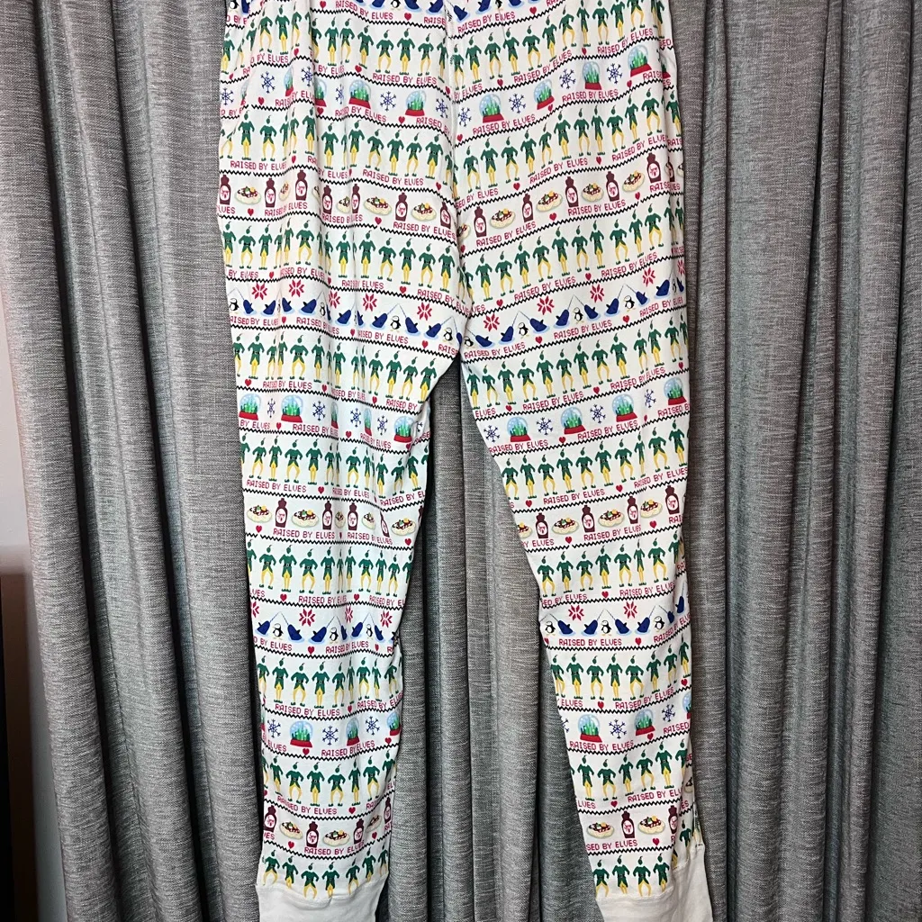 Hanna Andersson Elf Fairisle Long John Pajama Pants in Size Extra Extra Large White - Image 10