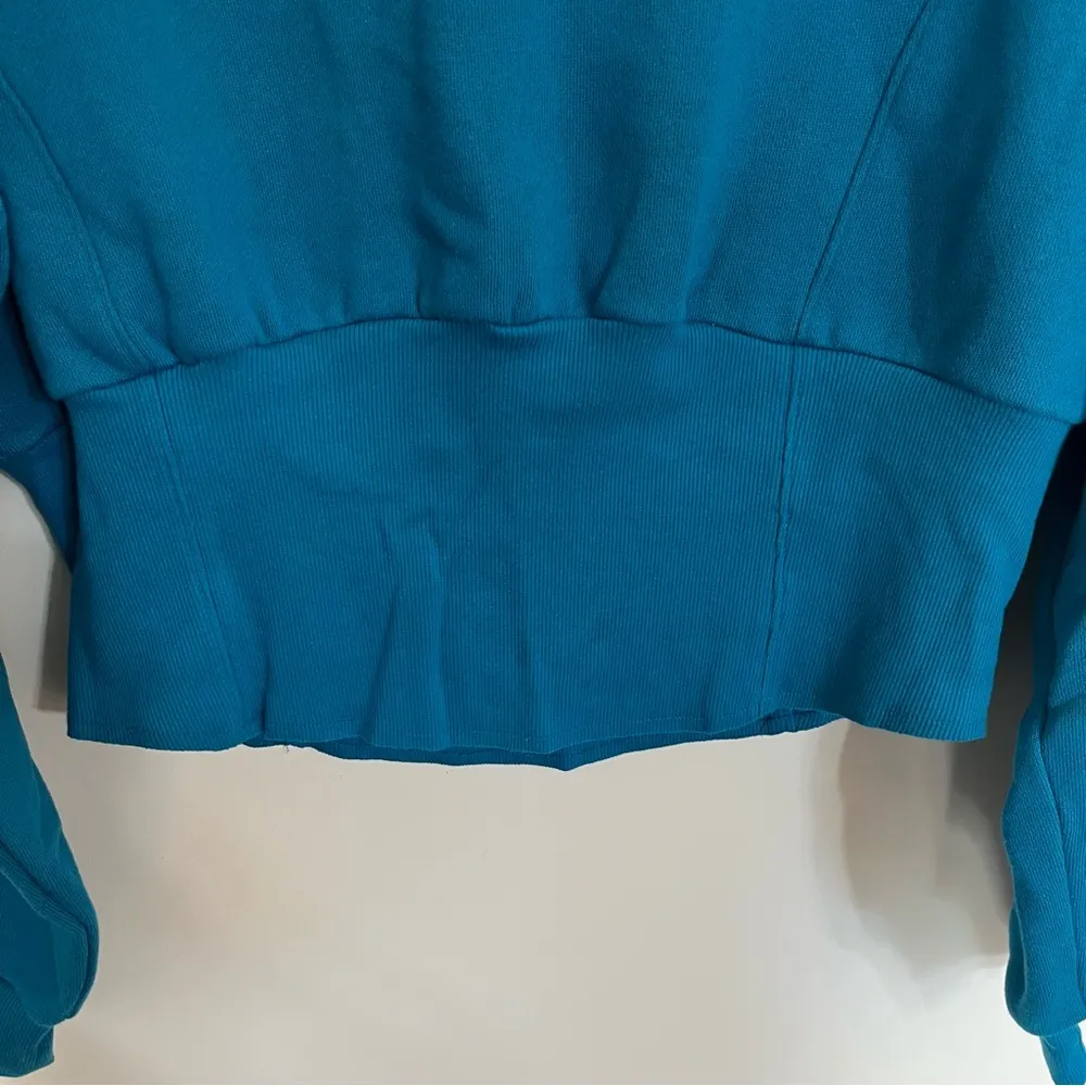 Women’s Victoria’s Secret Soft Fleece Round Neck Sweatshirt Teal Size‎ XL - Image 7