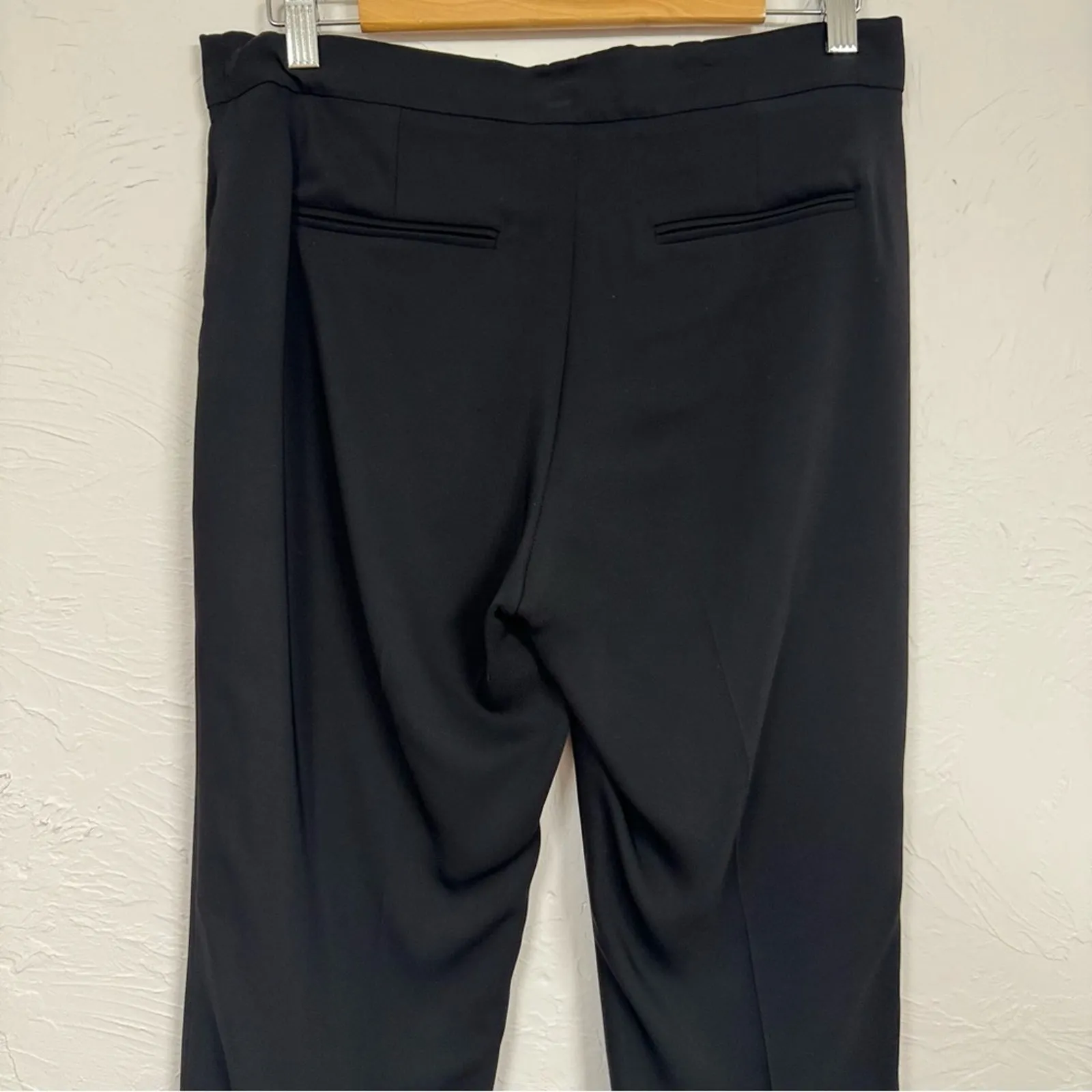 Lanvin Black Straight Leg Ankle Dress Pants Slacks 8 Trousers Academia Career - Image 6