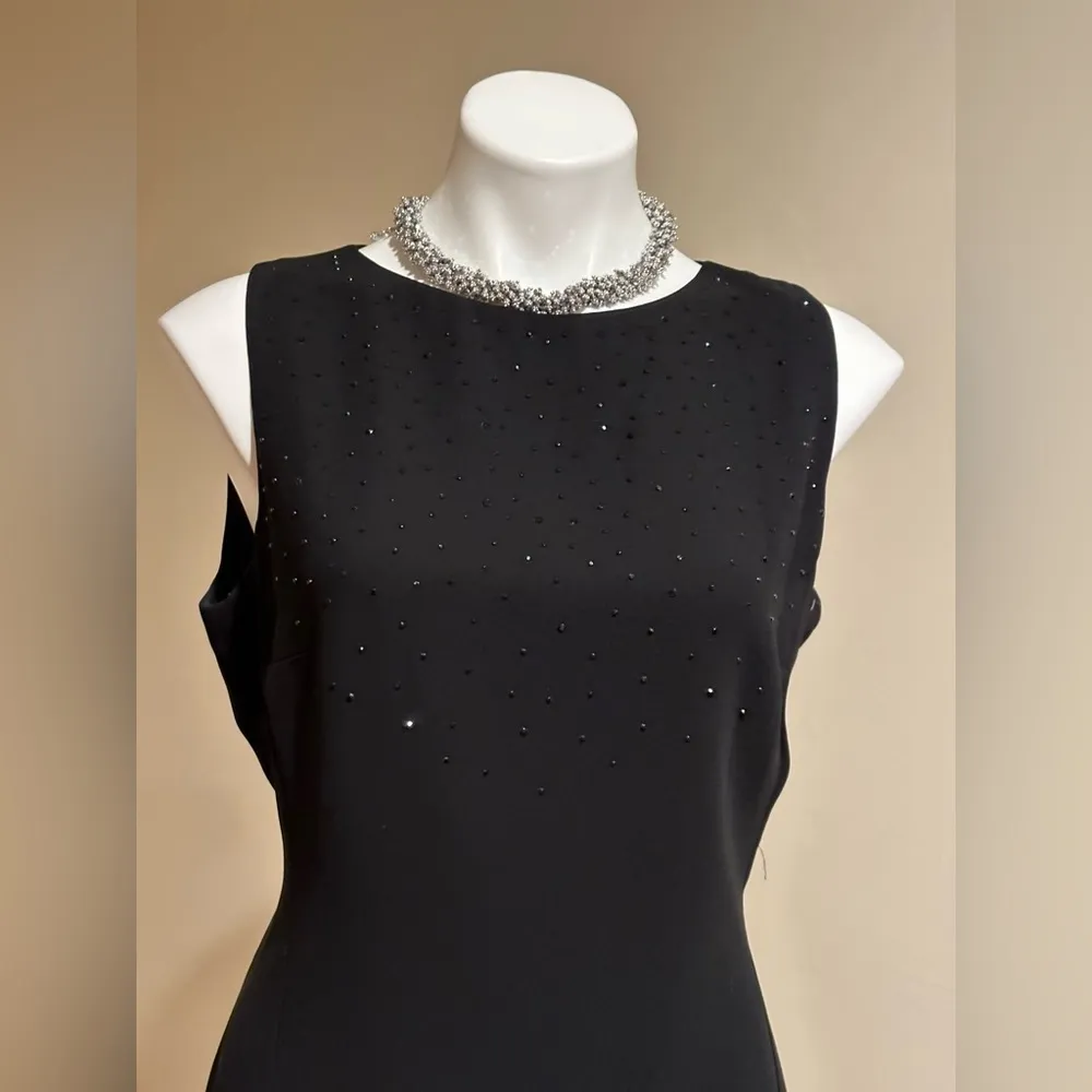 Jones New York Black Sequence Sleeveless Dress Sz 14 Good Condition Smal… - Image 2