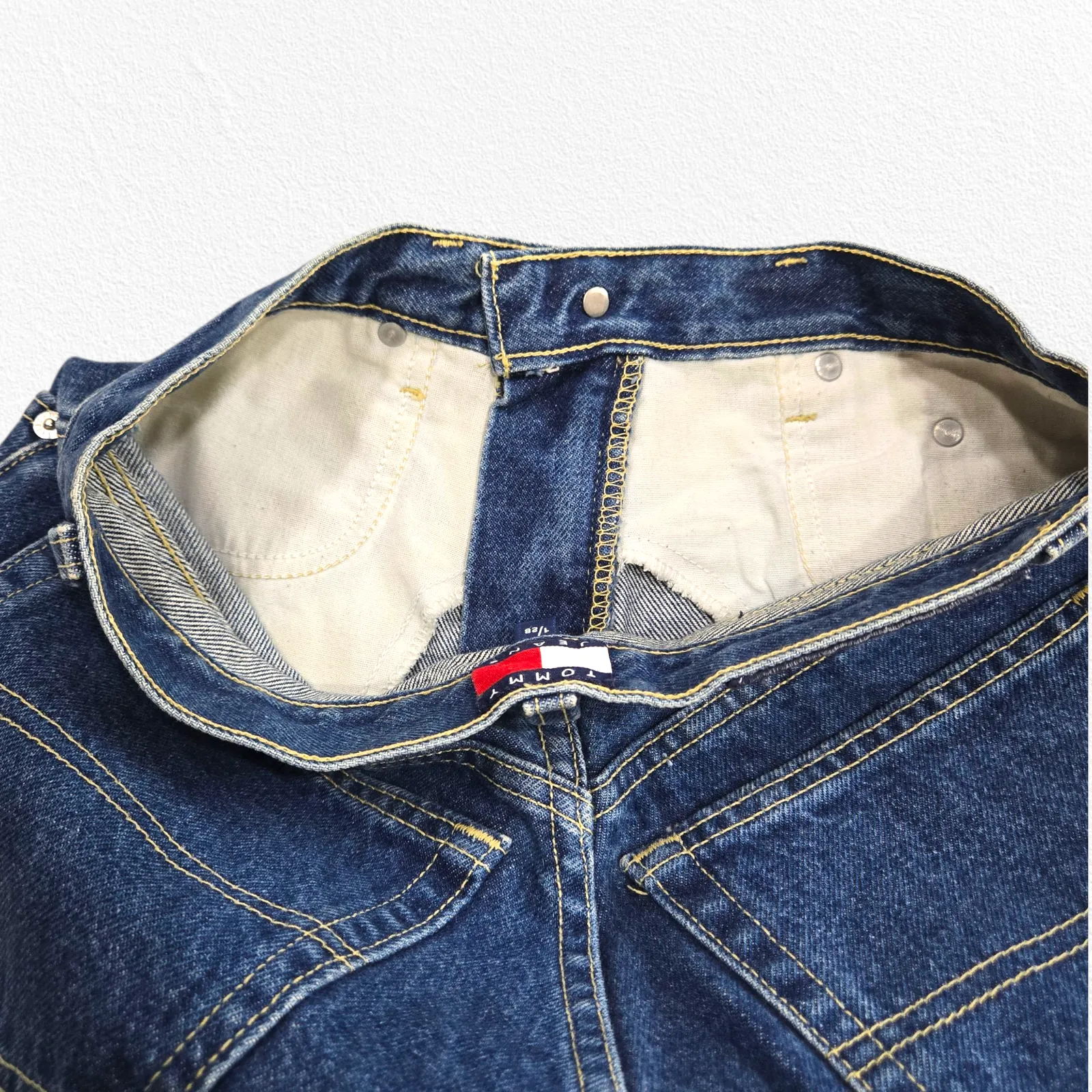 Vintage Tommy Jeans High Rise Straight Leg Denim Jeans Size 28 Y2K 90s USA Made - Image 7