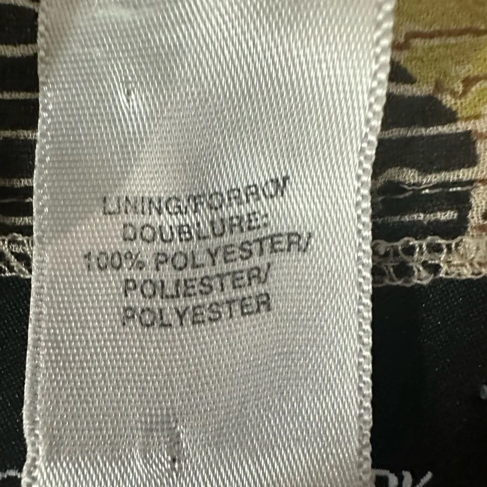 Jones New York 100% Silk Floral Flare Skirt Size 6 Lined Date‎ Night Career Wear - Image 10