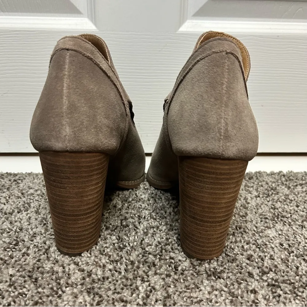 Lucky Brand Larehta Open Toe Suede Booties - Image 4