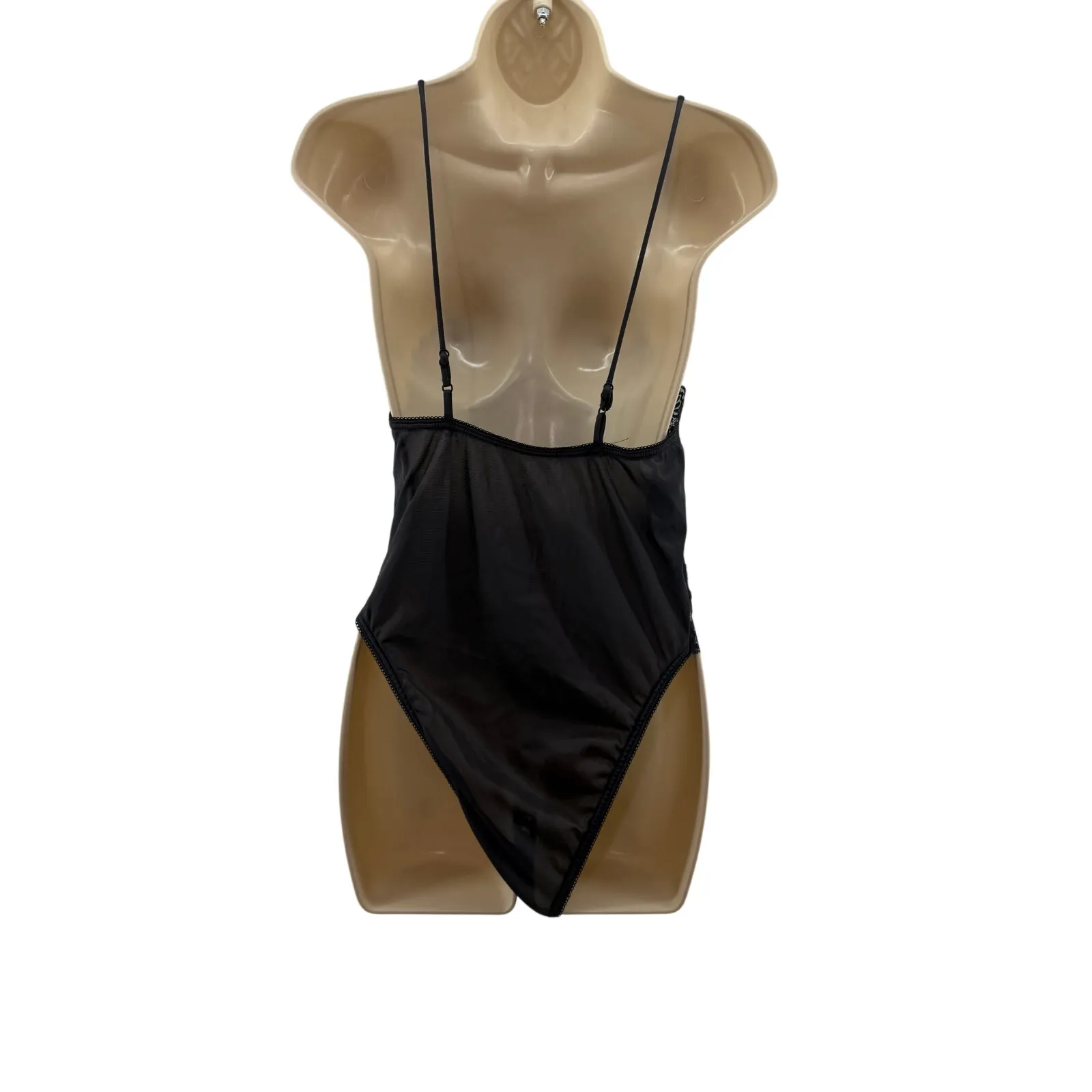 Vintage Black Lace Teddy Lingerie Made in USA Womens Small - Image 6