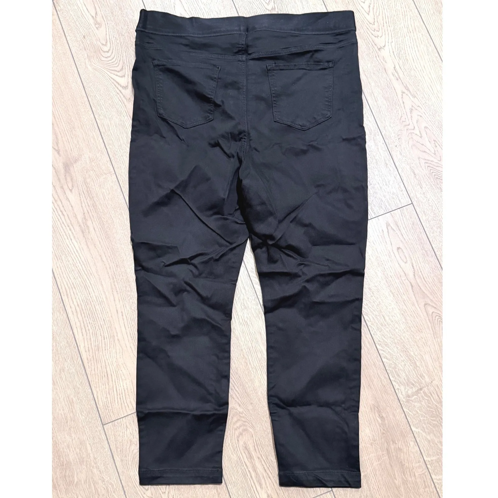 Buffalo David Bitton Womens XL Black Pull On Tencel Lyocell Skinny Ankle Pants - Image 4