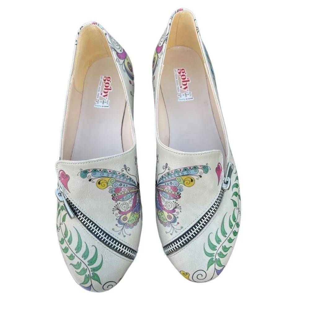 Goby Butterfly Ballerinas Shoes YAB308 6.5 vegan eco - Image 15
