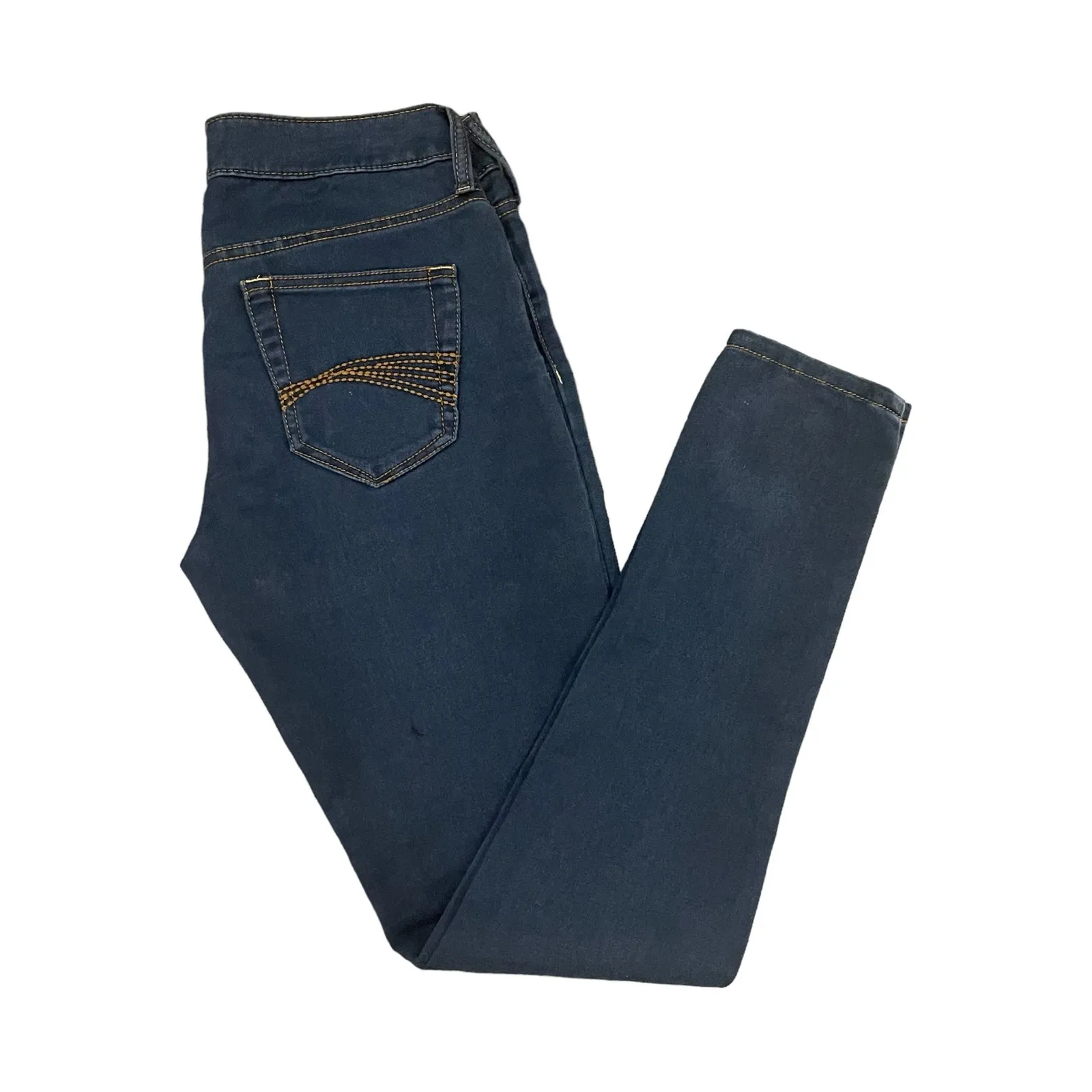 Decree Blue Dark Wash Jeans 5-Pocket Zip Fly Stretch Women’s Size M - Image 3