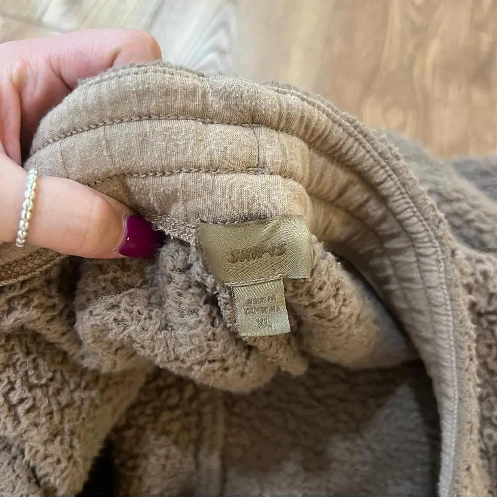 SKIMS Brown Sherpa Jogger Sweatpants Size XL - Image 3