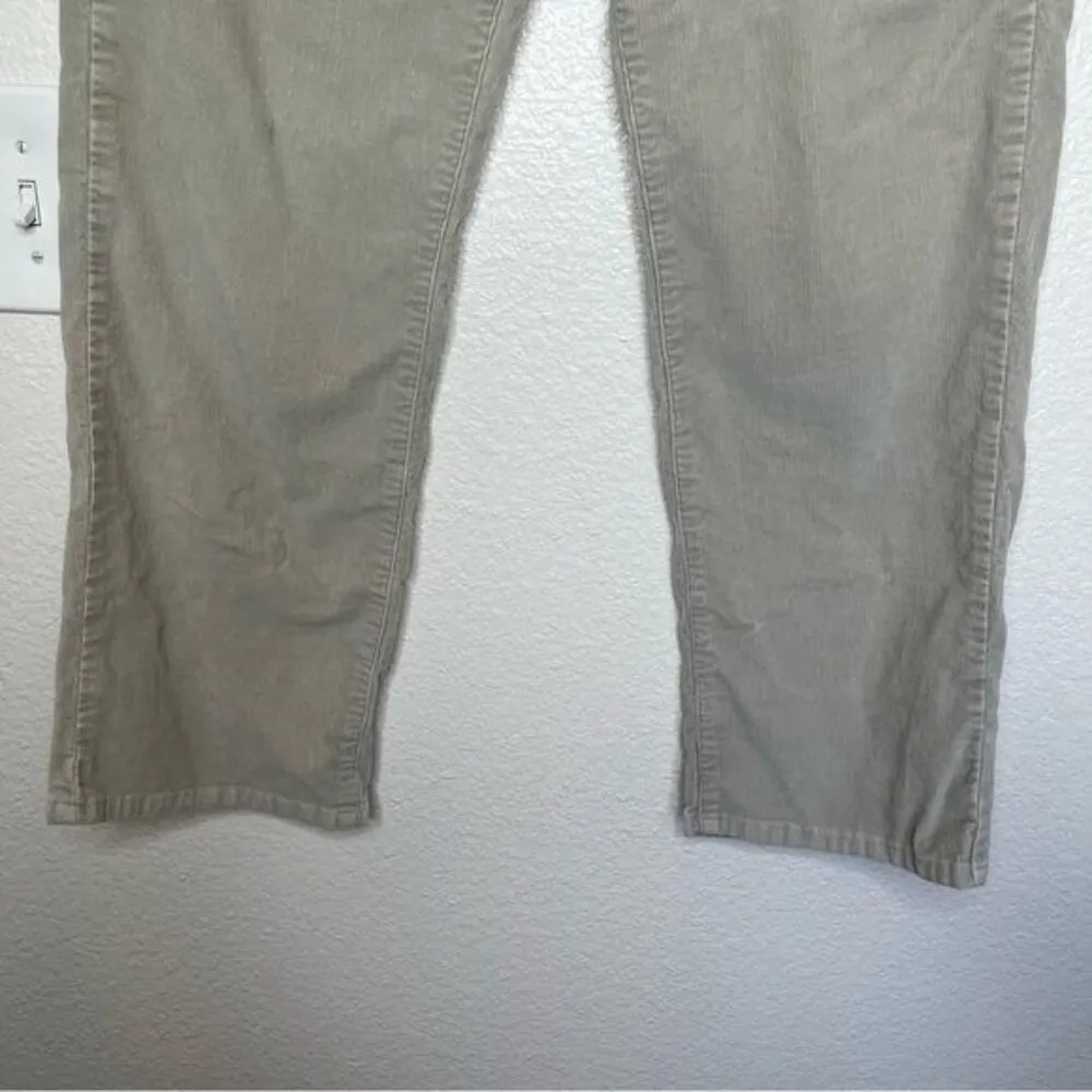 Club Monaco womens cream beige bootcut corduroy high waisted pants size 32 - Image 4