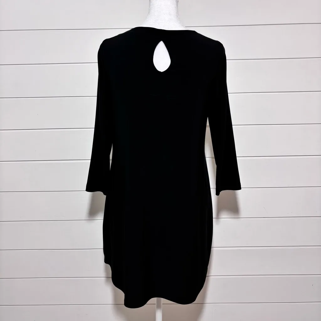 SYMPLI‎ GO TO TUNIC RAIN DROP BLACK CUT OUT SIZE 6 - Image 5