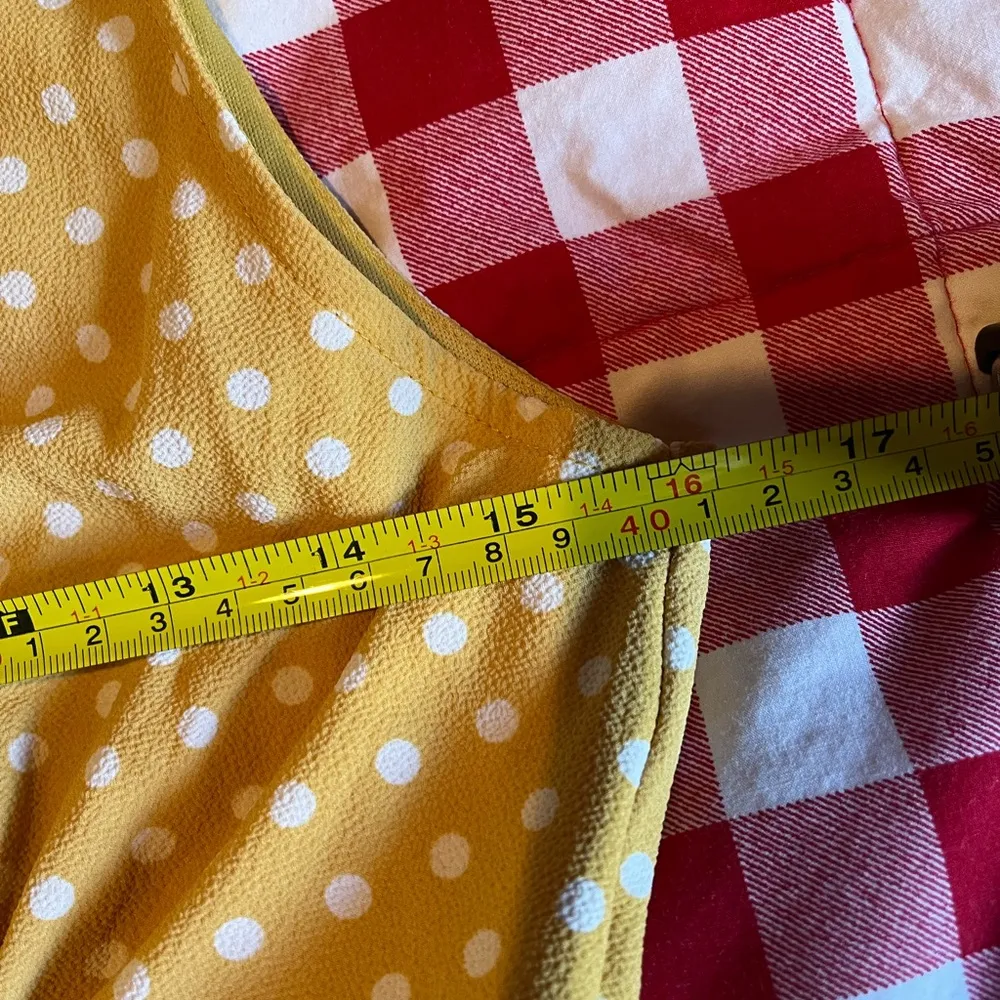 Francesca’s miami yellow polka dot dress - Image 5