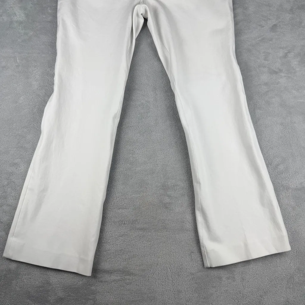 Spanx  Womens White Pull On Pants Stretch Size M Medium - Image 3